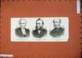 Old Antique Print 1875 Men Sinclair Vicar Young Commander Munster German 19th