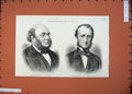 Original Old Antique Print 1875 Alexander Russel Scotsman John Lemoinne Journal
