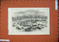 Original Old Antique Print 1875 Bath England Agricultural Show Croydon Horses