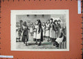 Original Old Antique Print 1875 Royal Masonic Institution Girls Battersea-Rise