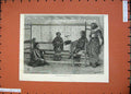 Original Old Antique Print 1875 Girls Weaving Sarango Java People Victorian