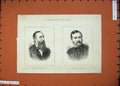 Old Antique Print 1875 Portrait John Philip Sculptor Mr Augustus Margary 19th