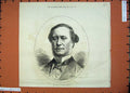 Original Old Antique Print 1875 Portrait Sir Sterndale Bennett Man Victorian