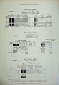 Original Old Antique Print 1875 Prussian British Army Home Colonies Expenditure