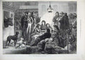 Original Old Antique Print 1875 Operatic Company Ship P And O Steamer Egypt