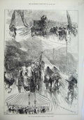 Old Antique Print Visit Corporation London Epping Forest 1875 Snaresbrock 19th