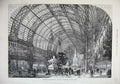 Original Old Antique Print 1875 Interior Westminster Aquarium Winter Garden Art