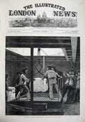 Old Antique Print 1875 Prince Wales Voyage India Ice Board Serapis Ship 19th