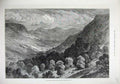 Old Antique Print 1875 Strathpeffer Ross-Shire Castle Mountains Fine Art 19th