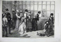 Original Old Antique Print 1875 America Ladies Window New York Post Office Art