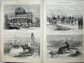 Antique Old Print *0207 1875 India Arch Poonah Madhava Hunting Palace Bombay