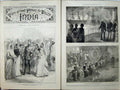 Old Antique Print 1875 Prince Wales May Frere Ship Bombay Harbour Native 19th