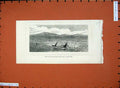 Original Old Antique Print 1875 Ship Wreck Vanguard High Water Hills Victorian