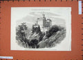 Old Antique Print 1875 Schloss Furstenstein Emperor Germany Silesian Art 19th