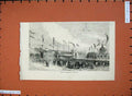 Original Old Antique Print 1875 Great Rifle Meeting Stutgardt Army Victorian
