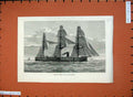 Original Old Antique Print 1875 New German Ironclad Deutschland Ship Fine Art