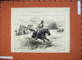 Old Antique Print 1875 Rifle Match Dublin American Correspondants Horse 19th