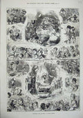 Old Antique Print 1876 Christmas Children Rich Poor Orphans Harry Furniss 19th