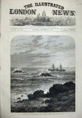 Old Antique Print 1876 Colonial Mail Steamer Windsor Castle Dassen Hope 19th