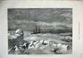 Original Old Antique Print 1876 North Pole Expedition Ship Alert Frozen Ice Sea