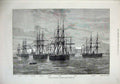 Old Antique Print 1876War British Ship Fleet Besika Bay Sultan Invincible 19th