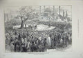 Old Antique Print 1876 Execution Hassan Bey Seraskierate Constantinople 19th
