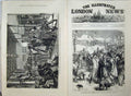 Old Antique Print 1876 Russian People Railway Station Mavia War Horses 19th