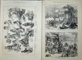 Old Antique Print War Servian 1876 CafÇ Therapia Constantinople Mosque 19th