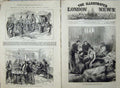 Old Antique Print War 1876 Softas Constantinople Hotel Gsacsak Hospital 19th