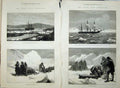 Antique Old Print 1876 North Pole Discovery Ship Bay Albert Dead Body Ice 19th