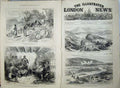 Antique Old Print War 1876 Servian Peasants Turkish Army Alexinatz Morava 19th