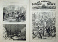 Antique Old Print 1876 War Turkey Insurgent Prisoners Constantinople Army 19th