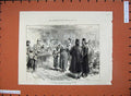 Original Old Antique Print Soup Kitchen Homeless Peasants Belgrade 1876 People