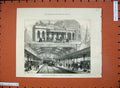 Original Old Antique Print 1876 Metropolitan Railway Extension Aldgate Terminus