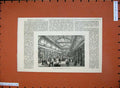 Original Old Antique Print 1876 Fine Art Painting Exhibition Leicester England