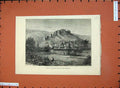 Old Antique Print Fine Art 1876 War Stolatz Herzegovina Fort Houses Hills 19th
