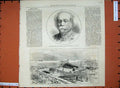 Old Antique Print Duke Saldanha Portuguese Minister 1876 Canon Spezia Gun 19th