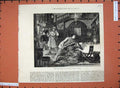 Old Antique Print 1876 Fine Art Scene Peril Prince Wales Theatre Romance 19th