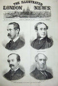 Original Old Antique Print 1877 Lord Grey Wilton Haddington Glaway Torr Commons