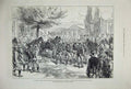Old Antique Print 1877War Russian Army Emperor Alexander Nicholas Ploesti 19th