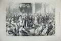 Original Old Antique Print 1877 Duke Manchester Knight St Patrick Robes 19th