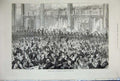 Original Old Antique Print 1877 Dinner Mayor Liverpool Poor People Banquet 19th