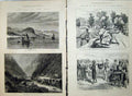 Old Antique Print War 1877 Vladykavkaz Russian Caucasus Danube Tuldscha 19th