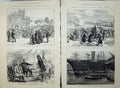Old Antique Print War 1877 Turks Mosque Rustchuk Shumla Ship Horses Asia 19th