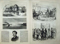Old Antique Print 1877 War Wallachian Village Danube Bromley Bucharest 19th