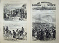 Antique Old Print 1877 War Army Cannon Danube Turkish Prisoners Barboschi 19th