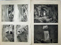 Old Antique Print 1877 Rock-Cut Chamber Treasury Atreus Mycenae Fine Art 19th