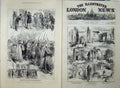 Old Antique Print 1877 Constantinople Minister Wargate Seven Towers Army 19th