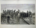 Old Antique Print 1877 Salut Aux Blesses Fine Art Army Siers War Paris 19th
