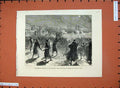 Old Antique Print 1877 Eclipse Moon Constantinople Turks Guns Evil Spirit 19th